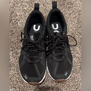 Women’s ON Cloud Terry Running Sneaker Black and White